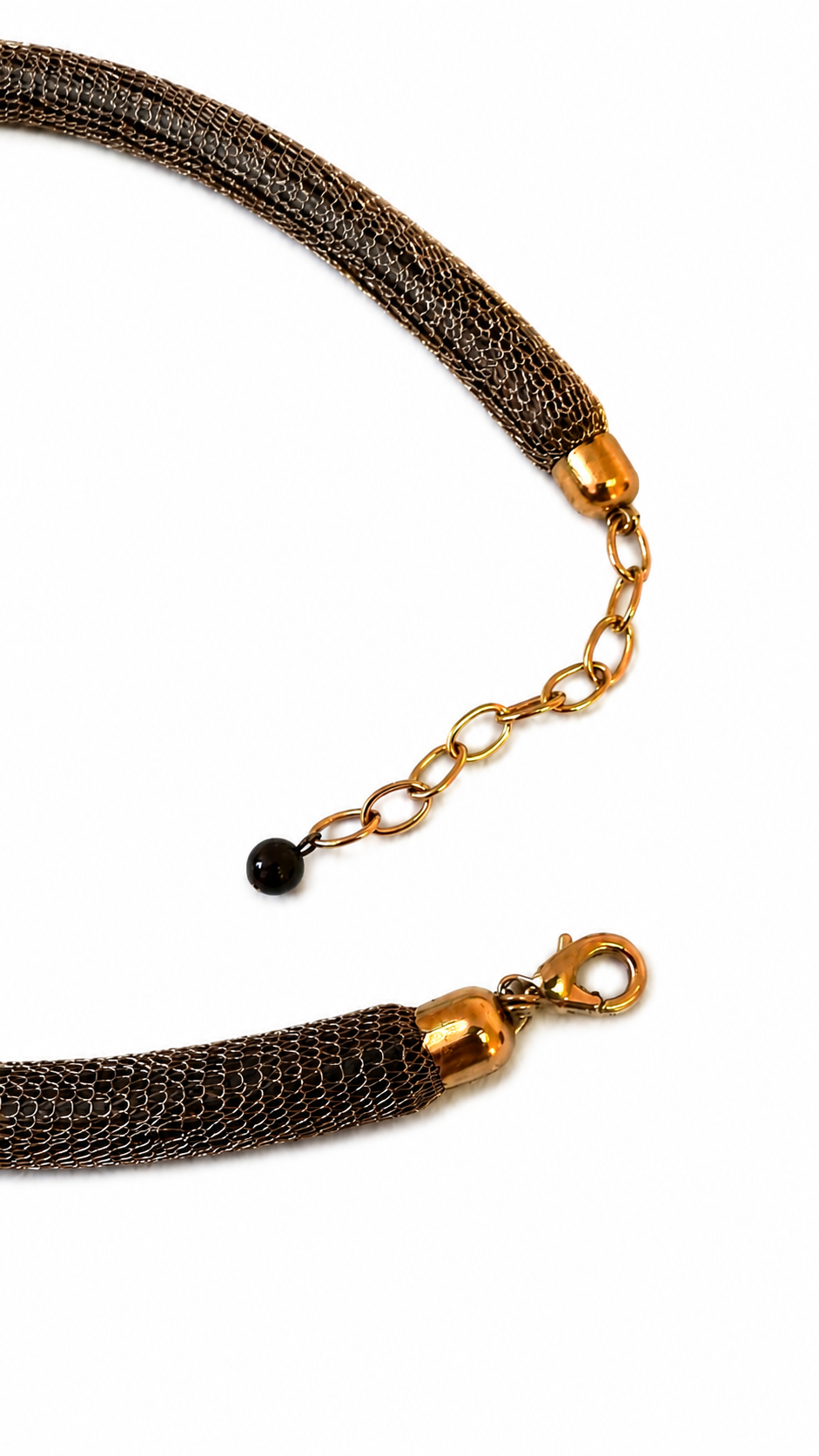 Murano-halsband med stort handarbetat glashänge